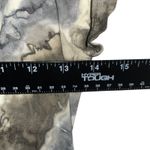 Knot Front Dress Abstract Print Casual Short Sleeve Dress Size S Gray Photo 3