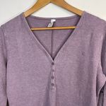 Zyia  Dont Wake Me Up Lilac Purple Thermal Waffle Knit Lounge Sleep Top XL new Photo 2