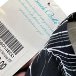 NEW Beach Belle Plus Size Black White Midnight Bouquet Twist Halter Swim Dress Photo 8