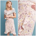 Anthropologie Skye Women's Flirty Floral Ruffled Skirt Size 10 Photo 2