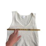 ANINE BING  Women's White V-Neckline Sleeveless Knit Tank Top Size Small Photo 3