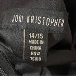 Jodi Kristopher Y2K Black Lace Sequin Sleeveless Crop Top Zip Whimsygoth Sz XL Photo 6