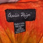 Charlie Paige  One Size sunset colorful sequined blouse Photo 6