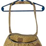 MARUCA Women’s Yellow Floral Handbag Purse Gold Photo 2