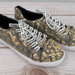 Juicy Couture  Charter Gold Studded Camouflage Sneakers Mobwife Glam Bling Size 8 Photo 0