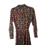 Boden Flo Cotton Midi Shirt Dress Black Carnation Floral NEW Womens UK 12P US 8P Photo 9