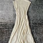 ZARA  Trafaluc Cream Sleeveless Knit Maxi Dress Photo 0