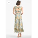 NWT SACHIN & BABI Anastasia Dress Sunshine/Teal Bouquet Midi Floral Dress 2 Green Photo 1
