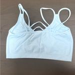 One Step Up One Step Ahead Sky Blue Double Strap Sports Bra Photo 1
