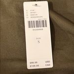 Anthropologie Daily Practice asymmetric tank top dress with ruched waist, color moss, sz S,NWT Photo 5