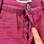 One Teaspoon  Bandit Cutoff Shorts Burgundy Size 25 Relaxed Fit Button Fly Photo 5