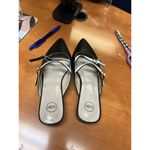 Womens Pointed Mule Flats Semi Photo 2