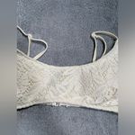 Aerie  scoop swim top medium white Photo 2