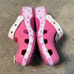 Crocs Barbie Pink Slip On Clogs With Hello Kitty Charms Jibbitz Size 7 Photo 2
