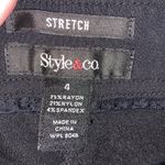 Style & Co  black cargo stretch capri dress pants Photo 4