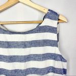BeachLunchLounge Blue & White Stripe Fit & Flare Summer Dress L Photo 3