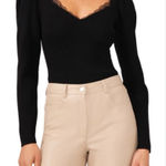 Halogen  Black Ribbed Long Sleeve Sweater Size XL NWT Photo 0