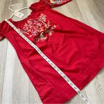 Free People  Dress NWT embroidered off shoulder fleur du jour womens Red (xsmall) Photo 5