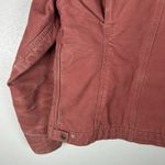 Carhartt  Vintage Rose Pink Detroit Jacket WJ097 VRS Fleece Lined Womens Medium Photo 8