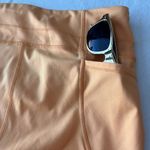 Natori Bright Fluorescent Tangerine Orange Athletic Bike‎ Shorts Size L Photo 2