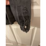 Vintage Havana Studded Peace Sign Twill Black Oversized Shacket, S Photo 10