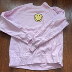 Boutique Sunkissed Coconut Pink Smiley Face Crewneck Photo 0