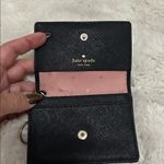 Kate Spade Black Leather Floral Embellished Wallet Photo 6