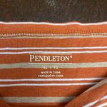 Pendleton  Orange and White Striped casual Top Photo 3