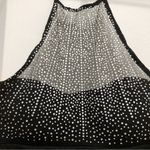 Women’s Black Rhinestone Halter Neck Top Bra Padded Cami Babydoll Size undefined Photo 3