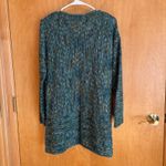 J.Jill Teal Blue Stripe Knit Open Front Cardigan Sweater Size Small Photo 6