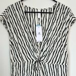 Cupshe NWT  Eva Wave Striped V-neck Sleeveless Dress Cover Up - Size: Large Photo 3