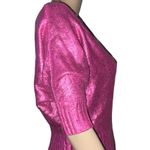 Bongo Metallic Pink Short Sleeve Sweater Photo 1