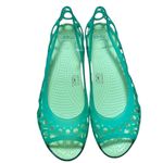Crocs Adrina Peep Toe Slip On Light Green Women's Size 8 Photo 1