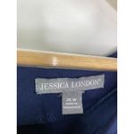 Jessica London Jessica London Midi Dress Women Plus 26W Blue Bell Sleeve Modest Cottagecore Photo 5