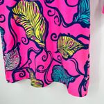 Lilly Pulitzer Clarke Shift Dress Small S Hot Pink Leaves In The Breeze Tropical Photo 4