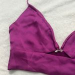 Garage Women’s Satiny Magenta Crop Top Size XS Photo 1