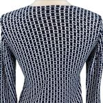 Loft Pima Cotton Square Print Knit Cardigan Photo 8