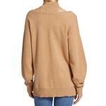 Naadam Cashmere Cutout Turtleneck Sweater Medium Tan Cozy Relaxed Oversized Photo 11