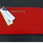 Karen Millen Red Saffiano Leather Wallet Photo 0