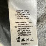 1. State  Fringe Sleeve Sweater Womens S Gray Crew Neck Cotton Boho Indie Cozy Photo 5