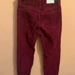 RE/DONE Originals High-Rise Stovetop Cropped Corduroy Burgundy Jeans Photo 2