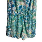 Lilly Pulitzer Tybee In A Pinch Print Blue Sleeveless Tassel Tie Short Romper L Photo 7