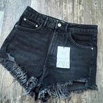 ZARA black denim shorts Photo 0