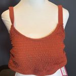 Xhilaration Women’s Plus Size Orange Bikini Smocked Top Size 2X NWT Photo 0