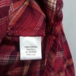 Sonoma Pink Plaid Western Button Front Long Sleeve Top Size PS Photo 8