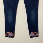 Driftwood NWOT Colette Straight Leg Floral Trim Raw Hem Jeans Size 25 Photo 8