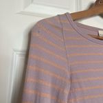 Free People We The Free / Good Find Striped Bell Sleeve Lettuce Hem Blouse Photo 4