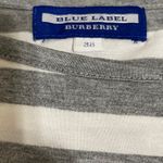 Burberry  Blue Label Striped Gray and White Ladies Tops Photo 3