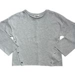 ZARA  Gray Relaxed Fit Long Sleeve Pullover S Photo 0