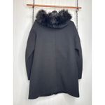 Vince Camuto  Chateau Parka With Faux Fur Hoodie Black Full Zip Gorpcore Size S Photo 2